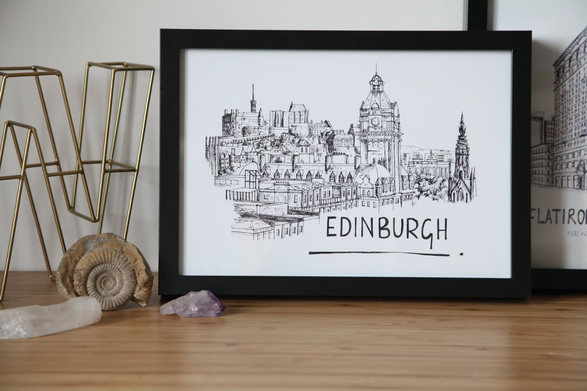 Edinburgh Skyline Print