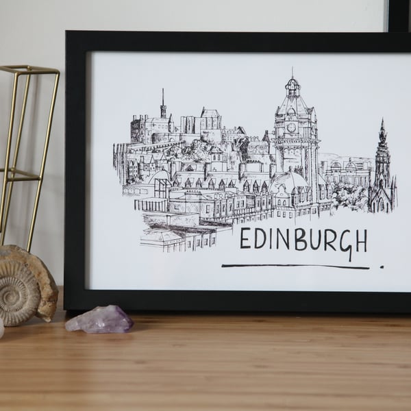 Edinburgh Skyline Print