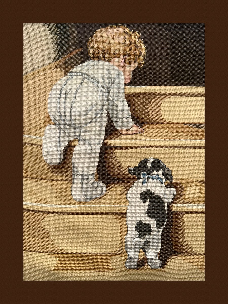 Little Steps - Hand-Stitched Embroidery Art