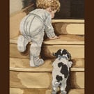 Little Steps - Hand-Stitched Embroidery Art