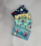 Beach huts card case, Seaside travel pass holder, 4 options, Handmade - Image 2