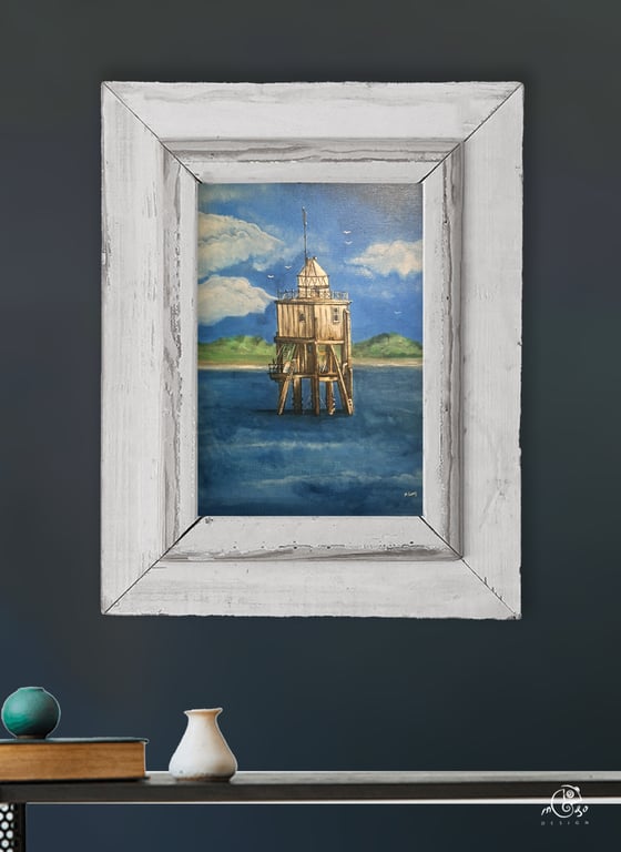 Tayport, Firth Of Tay, Pile Lighthouse - original painting