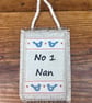 Nan birthday card & keepsake mini hanging gift, Number 1 Nan card - Image 2