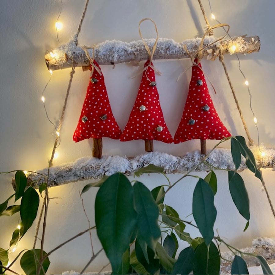 3 Cinnamon Stick Christmas Tree decorations