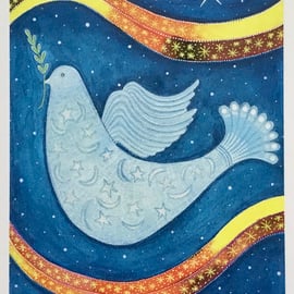 Christmas Dove, Blank ChristmasCard