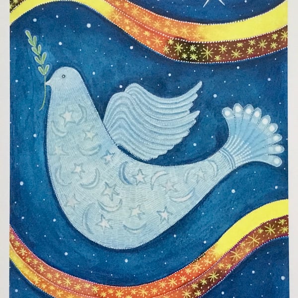 Christmas Dove, Blank ChristmasCard