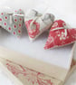 SET OF 3 LAVENDER BAGS - HEART SHAPED HAND EMBROIDERED - Image 6