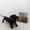 Needle felted Dachshund