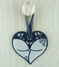 Saucy Halloween Booty Heart Hanging Decoration - Butt Cheeks Hanging Heart