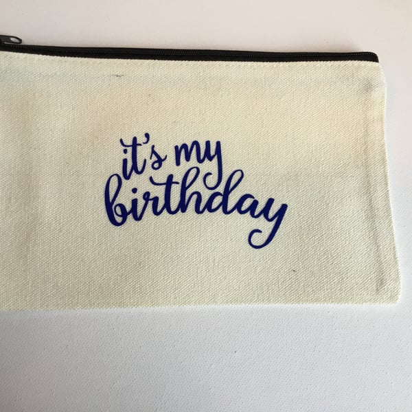 Make up bag. Purse. Pencil case. Reusable.