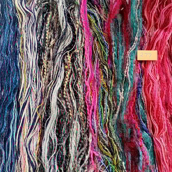 Inspiration thread bundle for creative yarn crafts and textile arts