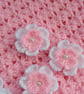 New Born Baby Girl Crochet Blanket Cardigan Hat Gift Set - Image 10