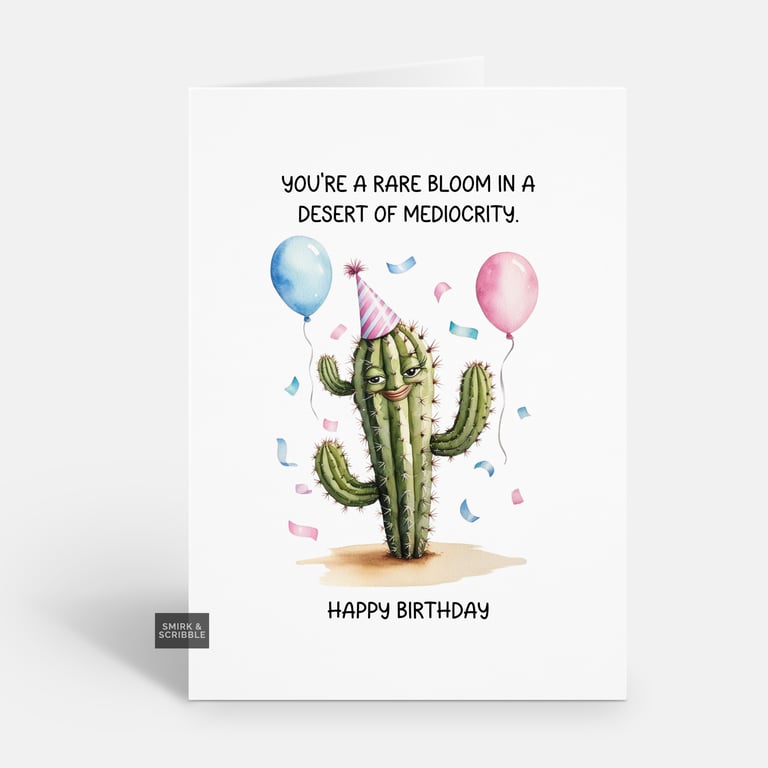 Unique Funny Birthday Card For Him Or Her 