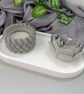 White Oval Tray Gift Set with Grey Rope Tealight Holder & Rose Heart Diffuser