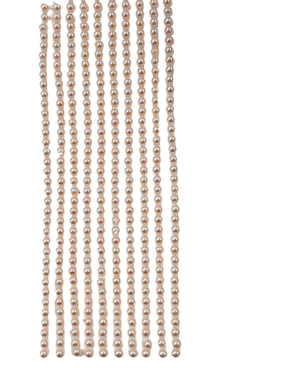 500 Mini Self Adhesive Pearls 3mm Beautiful Small Round Peach Pearl Stick On Adh