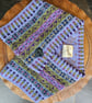 Fair Isle 'Peerie' Neckwarmer Cornflower and Multi - Image 2