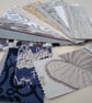 Shimmer Botanicals paper backed fabric offcuts for craft - zero waste materials - Image 2