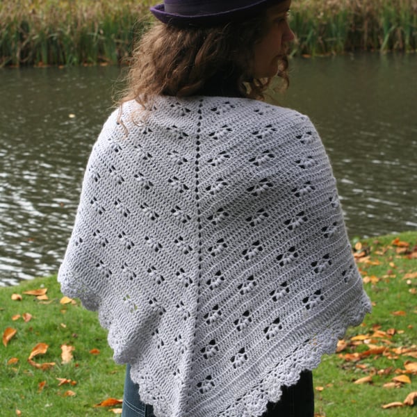 100% Alpaca Crochet Shawl