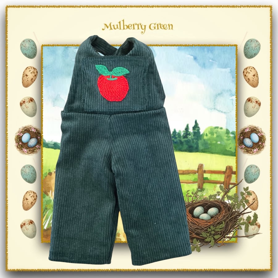 Reserved for Susan  - Dark Green Dungarees