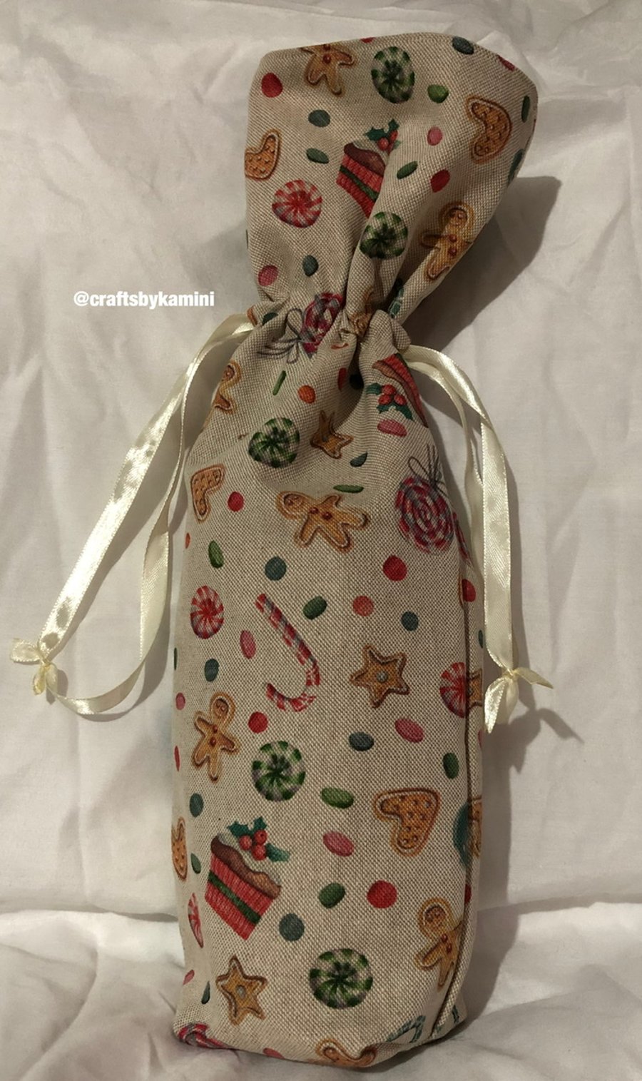 Reusable Christmas Bottle Bag (postage & packaging included)