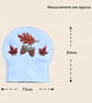 Autumn Acorn and Leaf Tealight Covers - Embroidered Woodland Decor - Image 3
