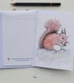 Hand Painted Red Squirrel Greetings Card - Blank Card with Envelope - Image 5