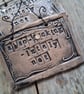 CLEARANCE! rustic ceramic pottery sign- abso-fu-king-lutely not