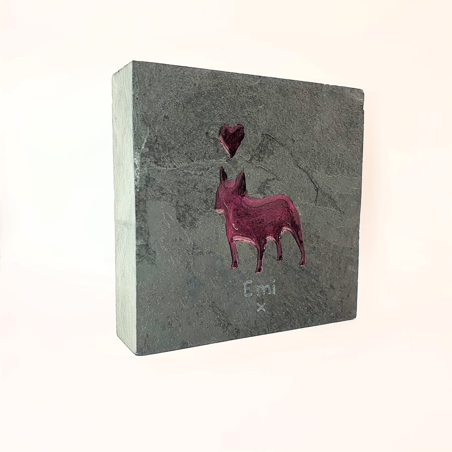 French Bulldog Pet Memorial, Personalised Pet Memorial, Frenchie Pet Memorial