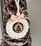 2 x Macrame Baubles with Wooden tree and stocking design - Image 4