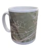 Perfectly Imperfect Delicate grasses ceramic mug