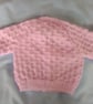 V Neck Basketweave Cardigan for a Baby, Baby Shower Gift, Custom Make - Image 2
