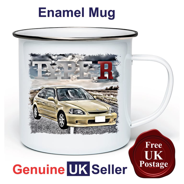Honda Civic Type R Mug, Camping Mug, Hiking Mug, Fishing Mug, Outdoor Mug,