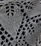 Chunky hand knit lace capelet in ivory 100% wool - design SB168 - Image 9