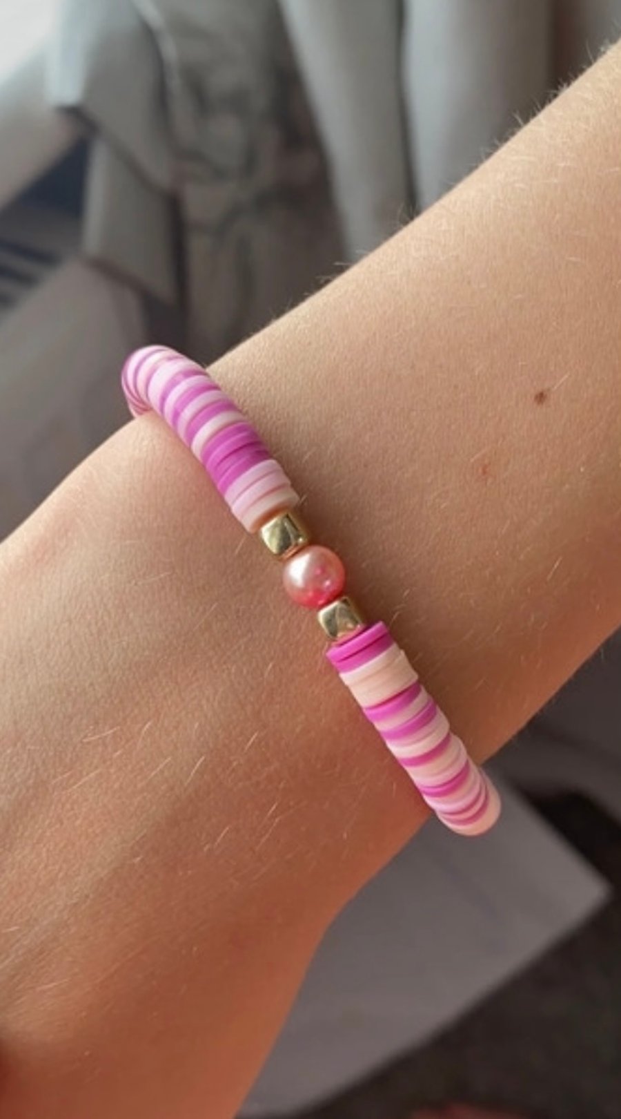 Clay bead friendship bracelet