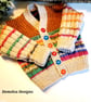 Gender Neutral Hand Knitted Baby Cardigan 6 - 12  months size - Image 1