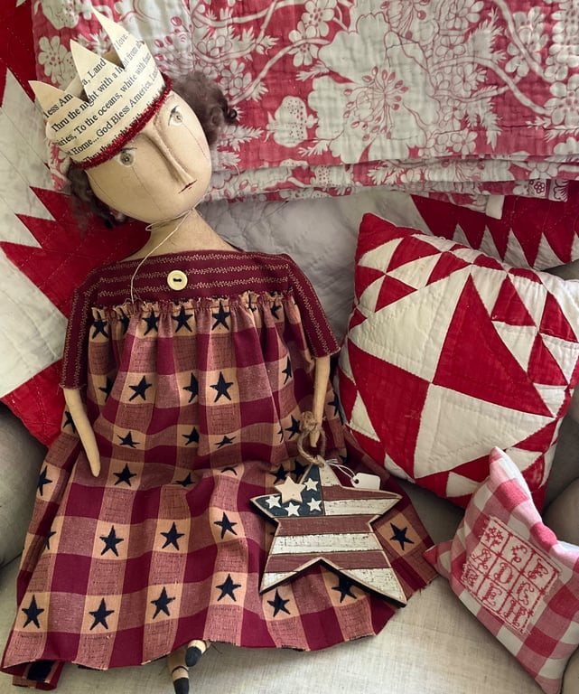 Americana Primitive Doll