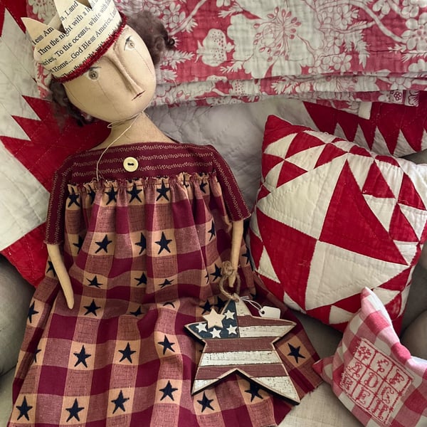 Americana Primitive Doll