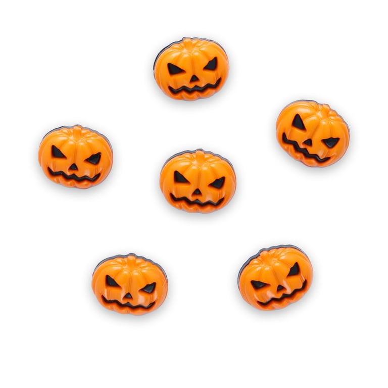 Halloween pumpkin scarecrow buttons 18mm