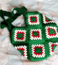 Green Crochet bag, tote bag, shopping bag  - Image 2