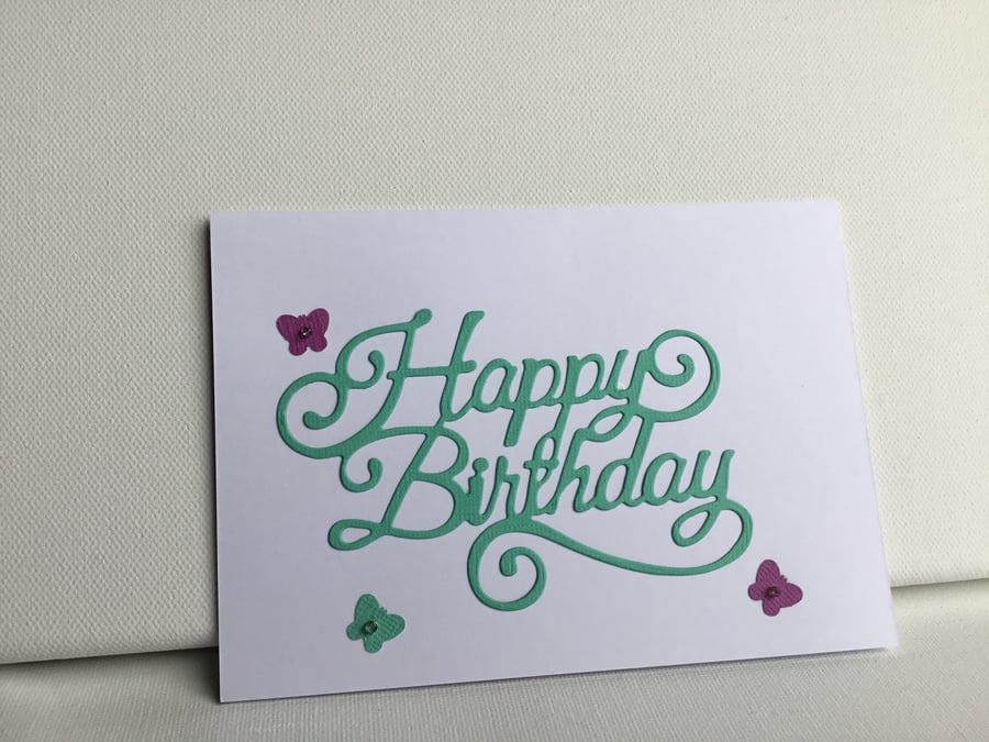 Birthday card. Happy Birthday card. Birthday card. Handmade card.  CC335. 