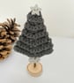 Mini Christmas Trees on Stand in Modern Monochrome Colours  - Image 3