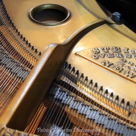 Detail of Steinway Piano, Glasgow Cathedral archival fine art print