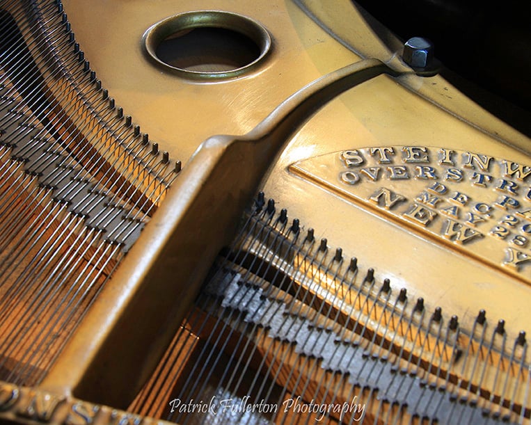 Detail of Steinway Piano, Glasgow Cathedral archival fine art print