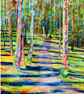 Impressionist Woodland Landscape Greeting Card from Original Oil Painting - Image 2
