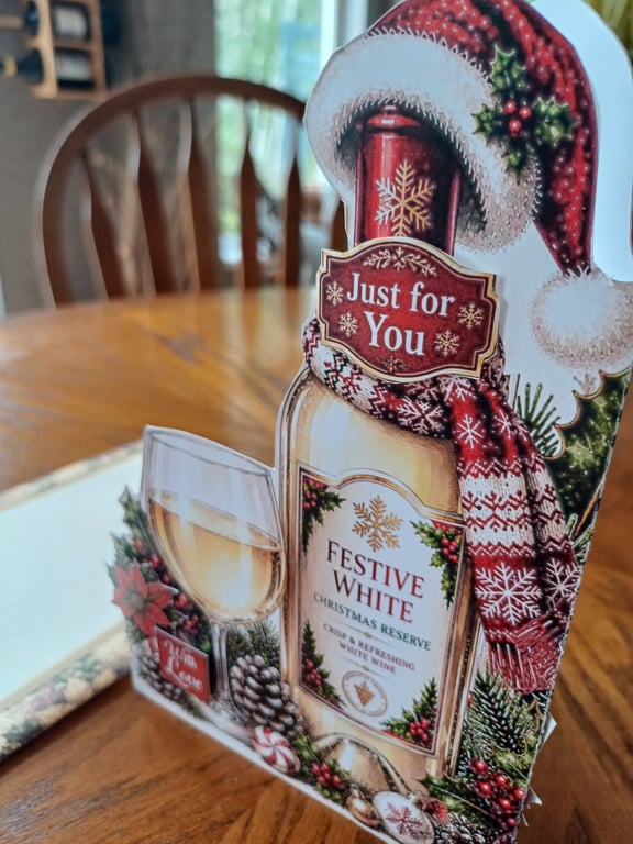 Christmas Card for Wine Lover