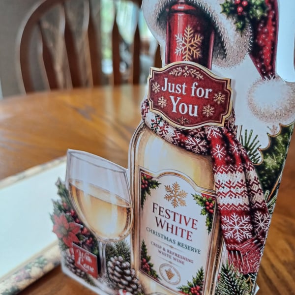 Christmas Card for Wine Lover