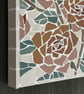 Summer Seconds - Mosaic Floral Art - Orange Rose Mosaic Wall Plaque in White - Image 5