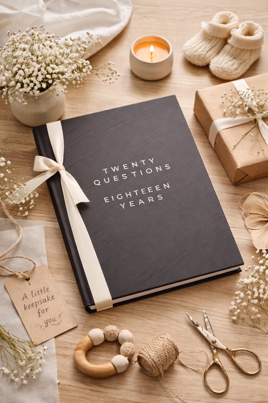 Twenty Questions Eighteen Years Baby Milestone Birthday Memory Journal Book