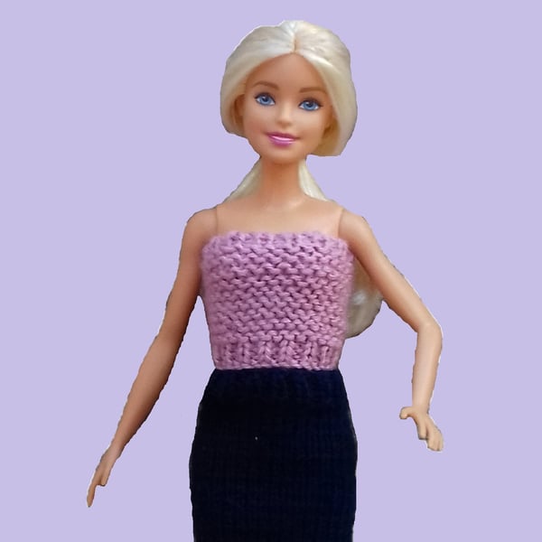 KNITTING PATTERN PDF Tube Tops for Doll