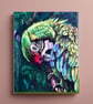 Emerald Dream – Original Parrot Mixed Media Painting - Image 5